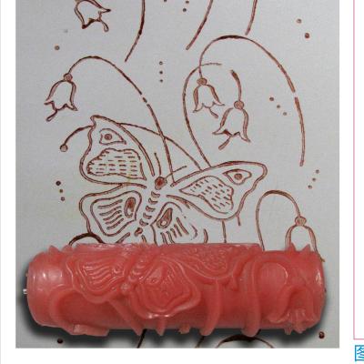 China Can be customized 6 inch paint roller pattern design paint roller textured wall pattern design paint roller soft rubber brush for sale