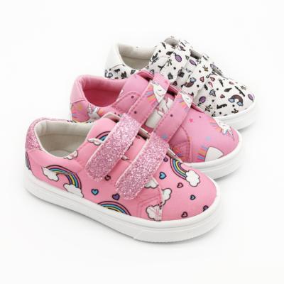 China New Trend Round Children's Low-cut Casual Shoes For Girls And School Students With Printing for sale