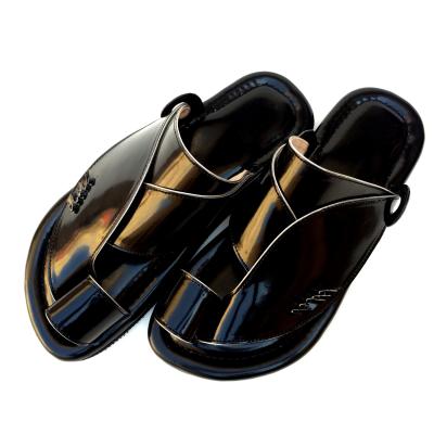 China High Quality Flat PU Arab Sandals Men Slippers And Saudi Arabian Sandals For Men for sale