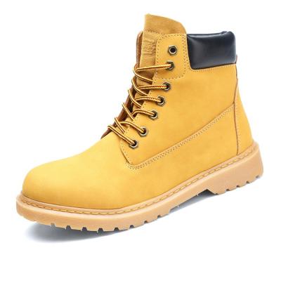 China Flat Winter Laces Motorcycle Martin PU Leather Shoes Fluffy Casual Boots For Man for sale