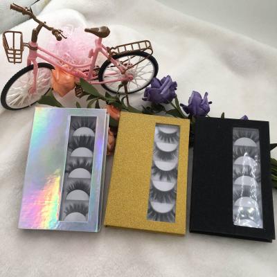 China 5D 5 Pairs in 1 Lashes Book 5D Mink Eyelashes Custom Packaging Lash Book for sale