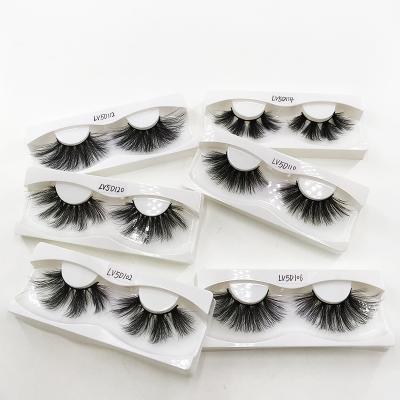 China Dramatic Faux Mink Eyelashes Lashes 5D Long Faux Mink 30mm Natural Long Lashes Wholesaler for sale