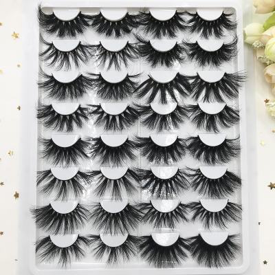 China Handmade Eye Lashes Natural Fluffy Dramatic 30mm Long Lashes Of Mink Eyelashes 25mm 27mm 28mm for sale