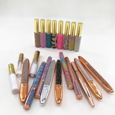 China Newest Colorful Lash Glue Pen Eyelash Eyeliner Glue Rhinestone For Tape Mink Eyelashes 3D Mink Lashes for sale