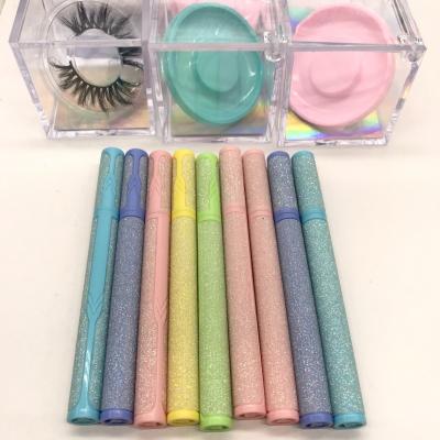 China Hot Selling Waterproof Magic Eyeliner Pen Color Liquid Self Adhesive Eyeliner Glue Pen for sale