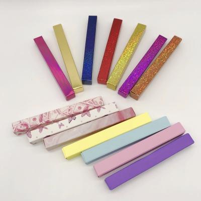 China Waterproof Custom Logo Eyeliner Pen Paper Box for Self Adhesive Eyeliner Pen Glitter Eyelashes Packaging for sale