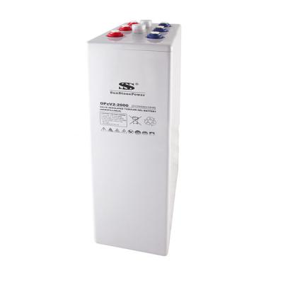 China Longest Lasting UPS Guarantee Grayish White Series 2v 1000ah Gel Solar Battery For Ups for sale