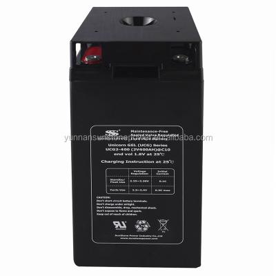 China Solar Powered UPS 2v 400ah Storage Battery Deep Cycle Gel Battery for sale