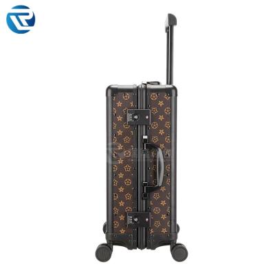 China 2023 Boarding Luggage PC Set Outdoor Travel Suitcase Set 3 Pieces 18/20/24 Station Trolley Bag Makeup Box Luxury PC Suitcase Suitcase for sale