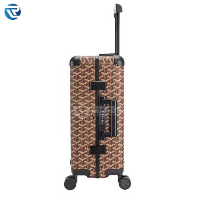 China Classic Fashion Design Outdoor Traveling Boarding Duffel Bag, Smart Airplane Trolley Case Suitcase, PU Leather Travel Suitcase for sale