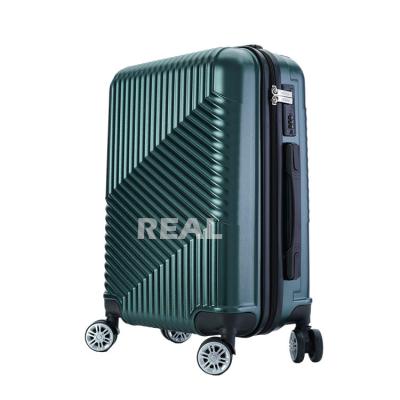 China Multifunction Boarding Luggage Trolley Travel Bags Outdoor Travel Suitcase With Hard Wheels ABS Silent Cash Trolley Suitcase for sale