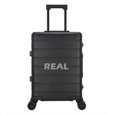 China High Quality Magnesium Aluminum Alloy Business Travel Heavy Duty Travel Trolley Case 360 ​​Degree Wheel Spinner Hard Shell Suitcase Bags Luggage for sale