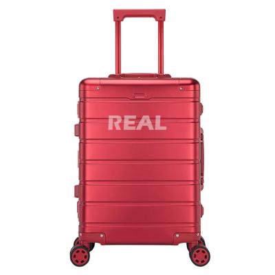 China New Design Business Travel Aluminum Alloy Bag Luggage Sets Luxury Suitcase 20/24 Inch Hard Shell Trolley Luggage Bag for sale