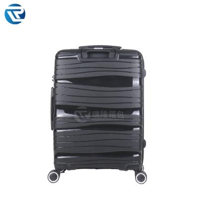 China Wholesale Boarding Guangzhou Factory PP Outdoor Traveling Suitcase Set 20 24 28