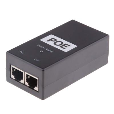 China Electronic Products POE Injector Adapter OEM Accepted POE Injector Charger 12v 24v 36v 48v 0.5a 1a 2a POE Power AdapterFor IP Desktop Camera for sale