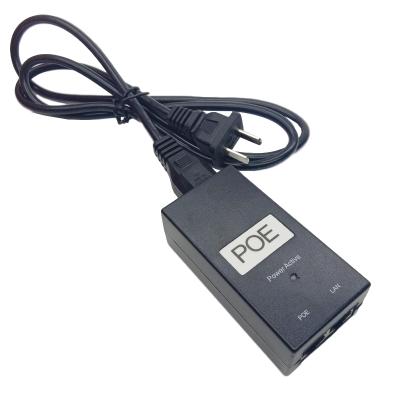 China DC PoE Power Adapter Supply 24V 48V 0.5A 1A CCTV PoE Injector Active Ethernet 12 Switching AC 24 48 Volt 1000mA 500mA For IP Camera for sale