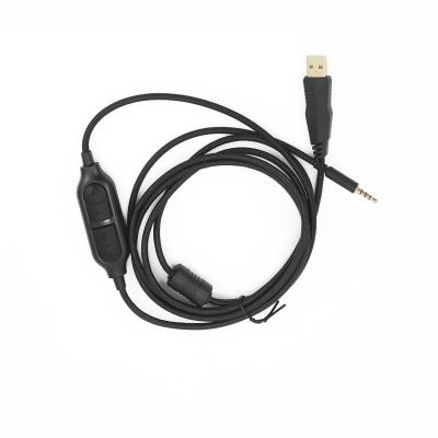 China Genuine 3.5mm Jack AUX cable. Redragon H510 Zeus Original Male Headphone USB Audio USB 2.0 for sale