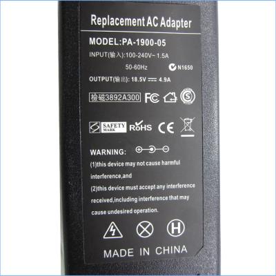 China Original/OEM 18.5V 4.9A 90W LAPTOP Adapter 7.4*5.0mm for HP Laptop AC Adapter Power Supply for sale