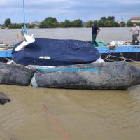 China Marine Salvage Rubber Ship Launching-Luchtkussen opblaasbaar Drijven Te koop