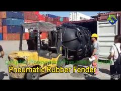 Yokohama Type Pneumatic Rubber Fender 80KPA Shock Absorption For Ship