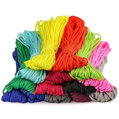 China 4mm Outdoor Parachute Cord Lanyard 7 Strands Core 550 Nylon Paracord Survival Rope DLPC-001 for sale