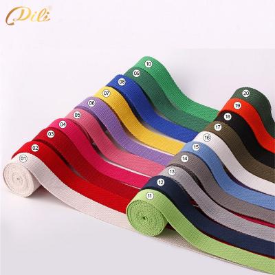 China 20mm Custom Polyester Car Safety Safety Seat Belt Webbing Polyester Cotton Webbing Strap 1.5mm Thickness for sale