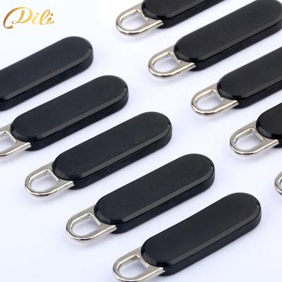 China Customized Nickel Free Logo TPU Zipper Pulls Custom Tags For Bags Rubber Zipper Puller PVC Zipper Pull For Garment for sale