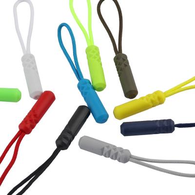 China Custom Logo PVC Zipper Pullers Nickel Free Customized Plastic Zipper Pulls Custom For Garment And Bag for sale