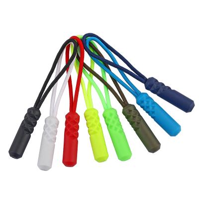 China Factory Wholesale PVC Nickel Free Custom Zipper Pullers Plastic Zipper Pulls For Garment And Bag for sale