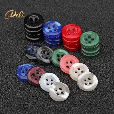 China Sustainable High Quality Resin Button For Shirt 4 Holes Clothes Buttons Button With Logo for sale