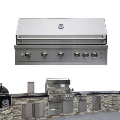 China Easily Assembled BBQ Island Built In Stainless Steel Propane Natural Gas Grill BBQ for sale