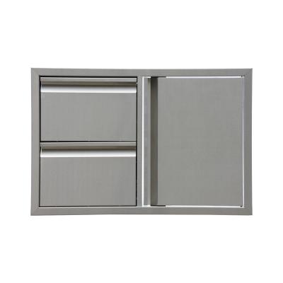 China Modern Outdoor Stainless Steel Kitchen BBQ Island Drawer for sale