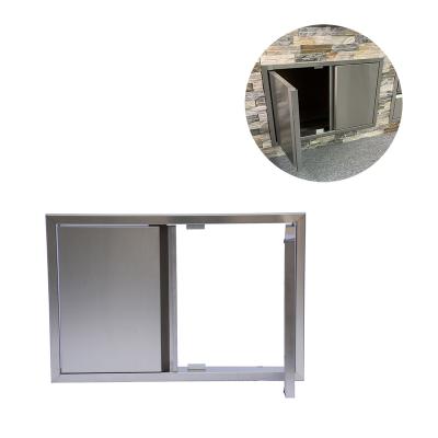 China Modern outdoor kitchen bbq island stainless cabinet door, outdoor kitchen island components for sale