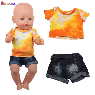 China 2022 Rendered and American Cartoon Toy Amazon Hot Selling Doll Girl Jeans Rendered and 18 Inch Fashion Jeans for sale