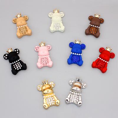 China Shoe Buckle Summer New Product Made In China New Arrival Pearl Shoes Charms Luxury Designer Metal Chains Croc Charms for sale