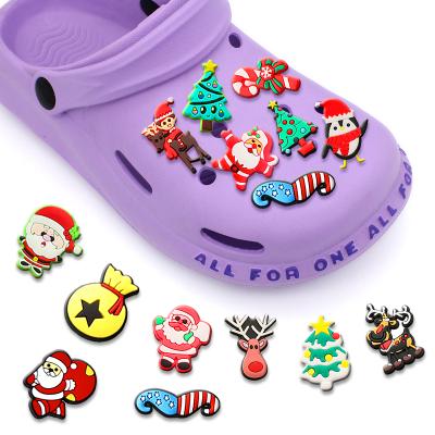 China Custom Designer Custom Christmas Shoe Clog Charm Charms Accessories Christmas Croc Charms for sale