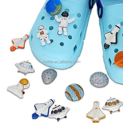 China Wholesale Custom Cheap Astronaut Croc Charms Custom Resin 3D Clog Charm For Kids Croc Charms Custom for sale