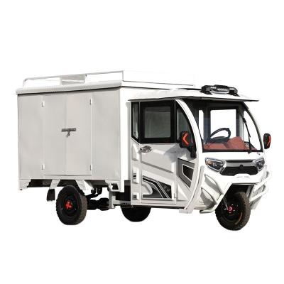 China 60V 1800W Fully Enclosed Electric Tricycle Express Truck with Multiple Colour Options for sale