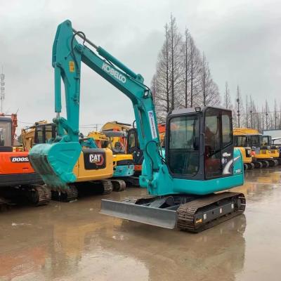 China SK60 tweedehands Kobelco Mini Hydraulische Crawler Backhoe Digger Excavator Te koop