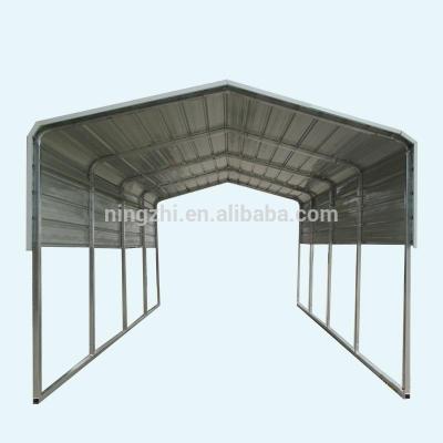 China Durable and easy assemble carport, 2 car shelter building, steel square tube frame structure car parking lot for sale