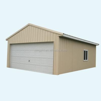 China Metal Truck Garages With Red Color / Steel Frame Semi Closed Garage for sale