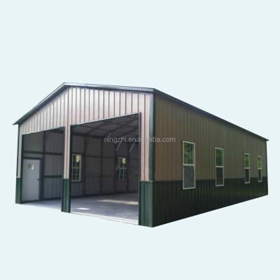 China Easy Assemble Steel Metal Garage Carport With Rolling Door For Cars for sale