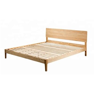 China Modern Solid Modern Bedroom Furniture Queen Size Wooden Frame Bed for sale