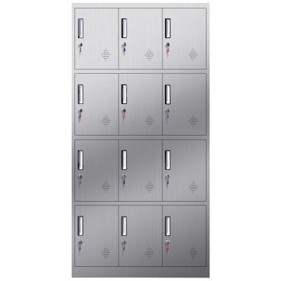 China Dormitory Adjustable Purification Workshop Six Door Locker Stainless Steel (Other) Dust-Proof Wardrobe With Lock for sale