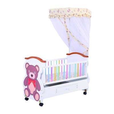 China Ak00 Series Wholesale Modern Wooden Baby Swing Cribs for sale