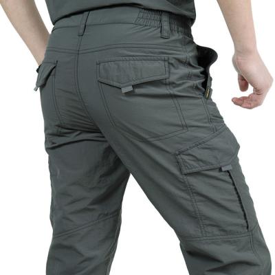 China Waterproof Men's Tactical Lightweight Casual Army Long Trousers Cargo Pants Military Male Waterproof Quick Dry Pants for sale