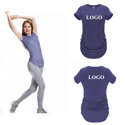 China Anti-wrinkle New Arrival Cotton Touch Polyester Fabric Multisport Technical Short Sleeve T-shirt For Women for sale