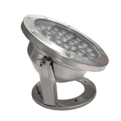 China LANDSCAPE 36W Good Quality 304 Stainless Steel DC24V RGB Color Changing Underwater Led Pool Light For Fountain for sale