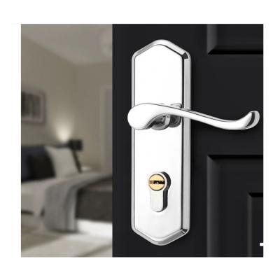 China Luxury Zinc Alloy Wooden Door Handles Gold Mortise Lock Interior Doors Lock With Locks for sale