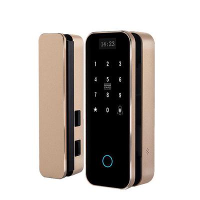 China Voice Navigation/Hotel Electronic Fingerprint Full Automatic Opening Smart Door Lock For Sliding Glass Door for sale